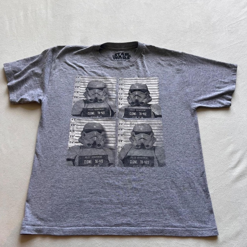Gray Star Wars Clone Trooper Storm Trooper Gray Tshirt star wars